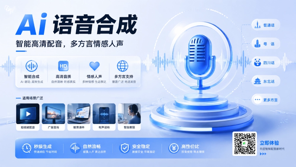 Ai 语音合成海报