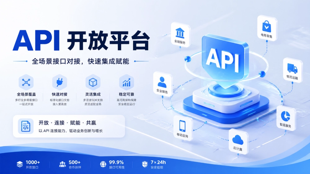 API 开放平台海报